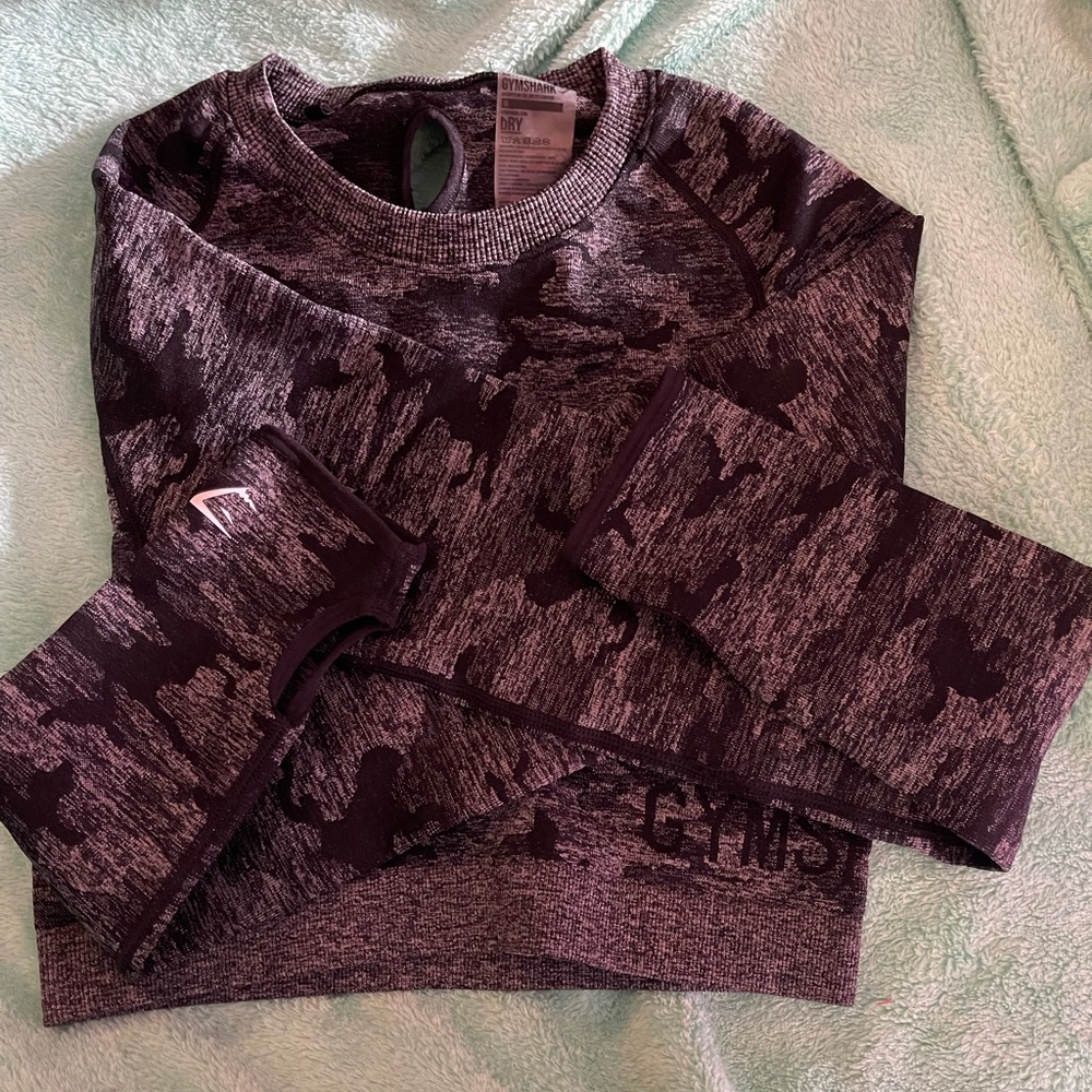 Gymshark MD Camo Cropped Top